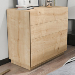 Decorotika Lines Oak 4 Drawer Chest of Drawers