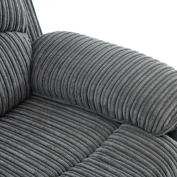 Langham Set of 2 Grey Manual Recliner Sofa Chair - thumbnail 3