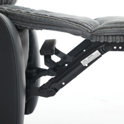 Langham Set of 2 Grey Manual Recliner Sofa Chair - thumbnail 4