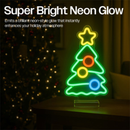 Xmas Haus Neon LED Christmas Tree 29 x 17cm - thumbnail 4