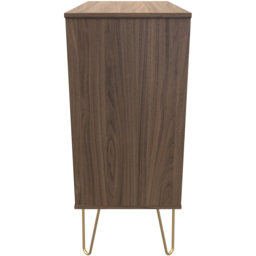 Crowndale Hong Kong 4 Drawer Carini Walnut Chest of Drawers Ready Assembled - thumbnail 4