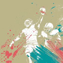 Origin Murals Cricket Players Blue Wall Mural - thumbnail 2