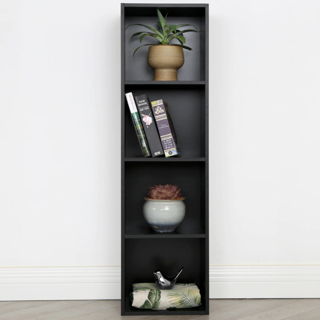 Jane 4 Shelf Black Cube Storage Unit - image 1