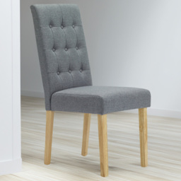 Roma Set of 2 Grey Dining Chair