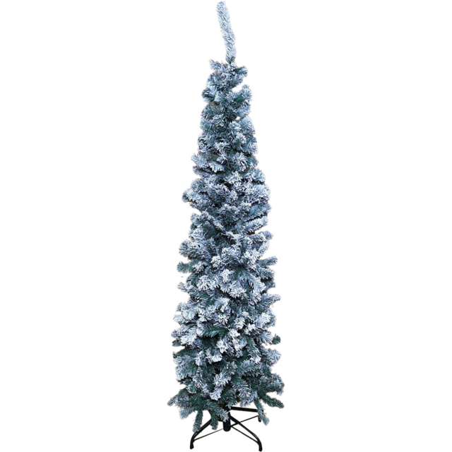 Premier Green Snow Flocked Spruce Pine Artificial Christmas Tree 5.5ft - image 1