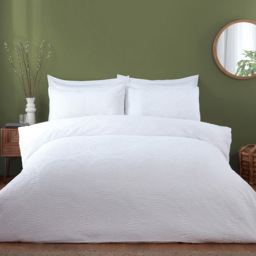 White Super King Size Kingsbridge Duvet Set - thumbnail 1