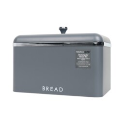 Rectangular Bread Bin Grey - thumbnail 2