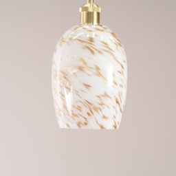 ValueLights India White Confetti Glass Easy Fit Shade - thumbnail 3