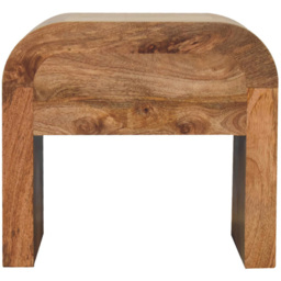 Artisan Furniture Darcy Brown Single Drawer Solid Wood Bedside Table - thumbnail 4
