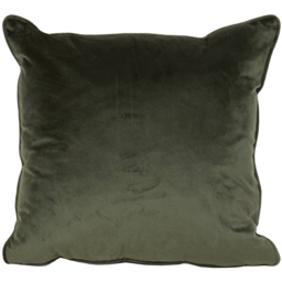 Divante Vermont Velvet Cushion - Olive - thumbnail 1