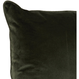 Divante Vermont Velvet Cushion - Olive - thumbnail 3