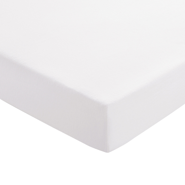 Helena Springfield Single White Brushed Cotton Fitted Sheet - image 1