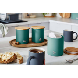 Swan 3 Piece Pine Green Canisters - thumbnail 4