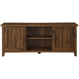Centurion Ranch Walnut 2 Door 2 Shelf TV Cabinet - thumbnail 3