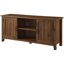 Centurion Ranch Walnut 2 Door 2 Shelf TV Cabinet - thumbnail 2