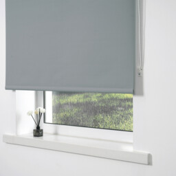 Chelsea Grey Plain Polyester Blackout Blind 90 x 165cm - thumbnail 3