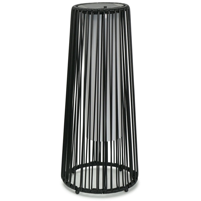 ValueLight Rattan Black Small Solar Floor Lamp - image 1