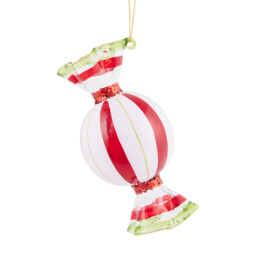 Single Candy Cane Lane Glass Sweetie Christmas Tree Decoration in Assorted styles - thumbnail 4