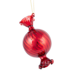 Single Candy Cane Lane Glass Sweetie Christmas Tree Decoration in Assorted styles - thumbnail 2