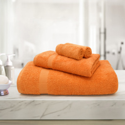 Mayfair Egyptian Cotton Orange Bath Sheet Set of 2 - thumbnail 2