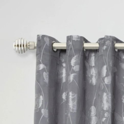 New Edge Blinds Geneva Brushed Silver Extendable Eyelet Metal Curtain Pole Set 160-300cm - thumbnail 2