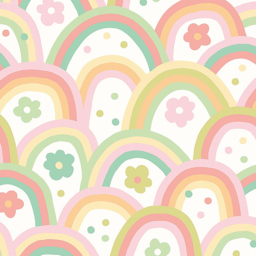 Origin Murals Rainbow Wobble Green Wall Mural - thumbnail 2