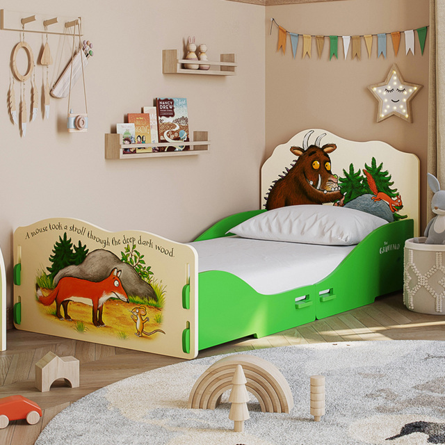Kidsaw Gruffalo Green and Cream Toddler Bed - image 1