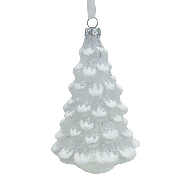 Glass Christmas Tree Hanging Decoration