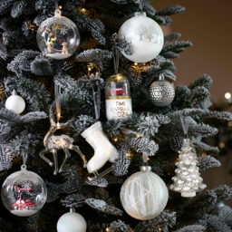 Glass Christmas Tree Hanging Decoration - thumbnail 2