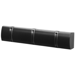 House of Home Black 3 Hook Coat Hooks Mountable Board - thumbnail 3