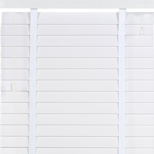 Ashwood Cotton White Venetian Blinds Cotton 180 x 160cm