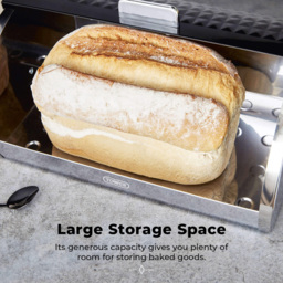 Tower Black Solitaire Bread Bin - thumbnail 3