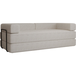 M N Furniture Smart 3 Seater Camel Sofa Bed - thumbnail 2