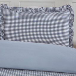 Josette Frill Duvet Set Blue Superking - thumbnail 3