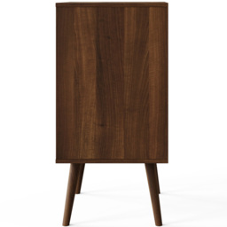 GFW Jaxon Warm Walnut 2 Shelf Open Turn Table Cabinet - thumbnail 4