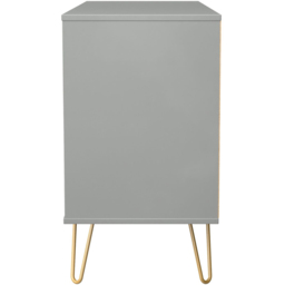 Crowndale Diamond 6 Drawer Dusk Grey Wide Chest of Drawers Ready Assembled - thumbnail 3