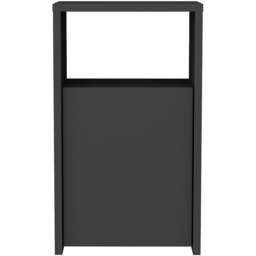Decorotika Carlin Anthracite Single Door Single Shelf Bedside Table - thumbnail 3