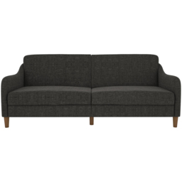 Dorel Jasper 3 Seater Grey Linen Sprung Sofa Bed - thumbnail 3
