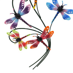 Multicolour Dragonflies Indoor and Outdoor 77 x 48cm Wall Art - thumbnail 4
