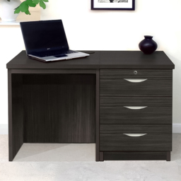 R White Cabinets SET-03-IN-BH 2 Drawer Desk Black