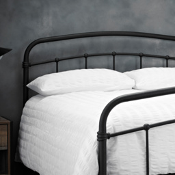 Halston 4.6 Double Black Metal Bed Frame - thumbnail 3
