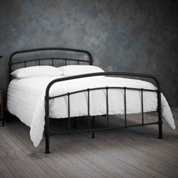 Halston 4.6 Double Black Metal Bed Frame - thumbnail 1
