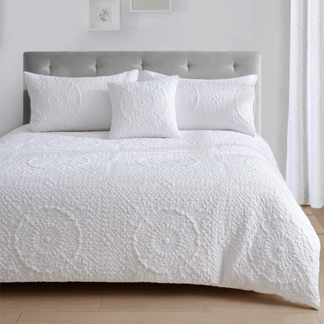Velosso Winchester Single White Duvet Cover Set - image 1