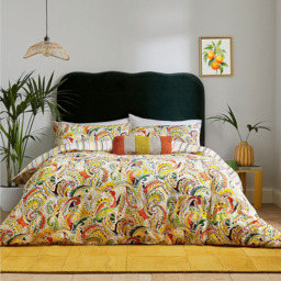 Helena Springfield Penny Mango Double Duvet Set - thumbnail 1