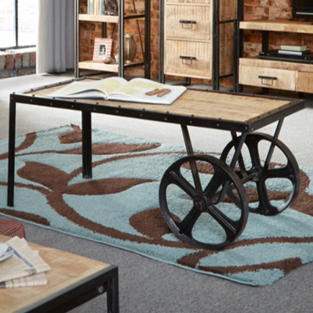 Brooklyn Carnaby Industrial Cart Coffee Table - image 1