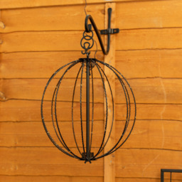 ValueLight Wire Frame Black Hanging Outdoor Solar Decorative Light - thumbnail 3