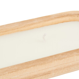 Nectarine Blossom Wooden Candle Natural and White - thumbnail 3