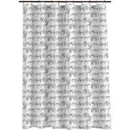 Aura Bathroom Mono Safari Shower Curtain 180 x 180cm - thumbnail 2