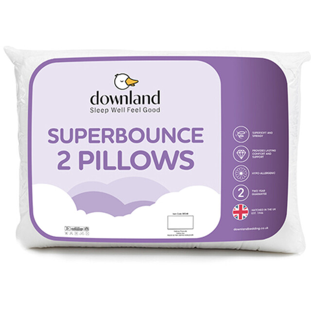 Downland Super Bounce Pillow Pair White - image 1