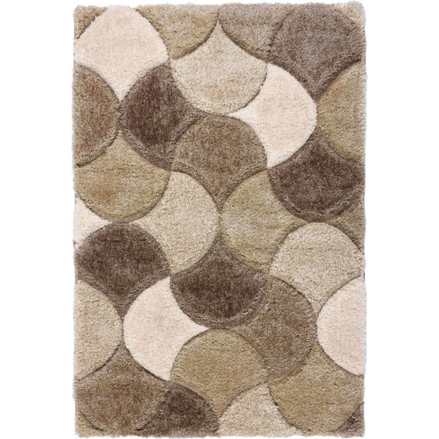 Origins Neutral 3D Scallop Rug 120 x 170cm - image 1